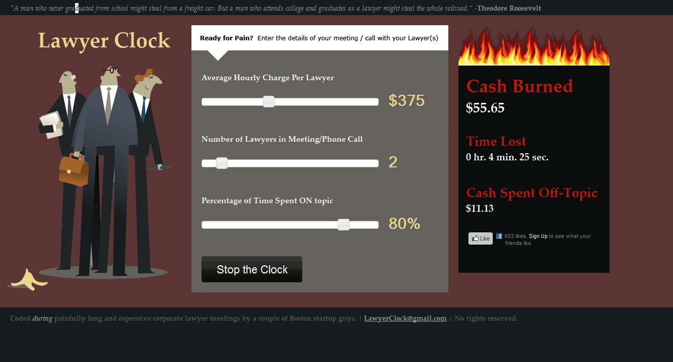 www.LawyerClock.com
